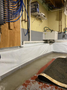 Entire Perimeter Basement and Crawl Space Waterproofing System Completed in Villanova, PA