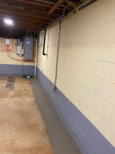 Entire Perimeter Basement and Crawl Space Waterproofing System Completed in Villanova, PA