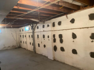 Certified Structural Foundation Inspection Leads to Successful Bowing Wall Repair in Cinnaminson, NJ